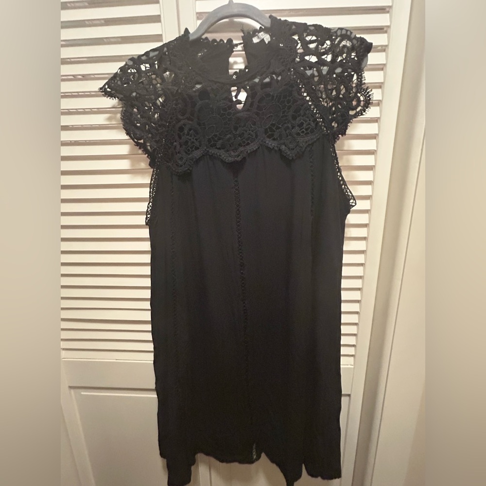 JODIFL Black Lace Detail Dress